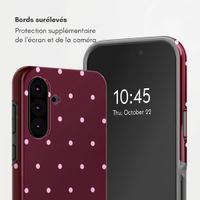 Selencia Coque arrière Vivid Samsung Galaxy A36 / A56 - Happy Dots Burgundy