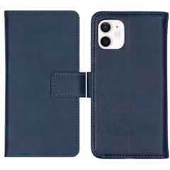imoshion Étui de télephone portefeuille de luxe Apple iPhone 12 Mini - Bleu foncé