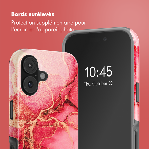 Selencia Coque arrière Vivid avec MagSafe Apple iPhone 17 - Rosy Marble