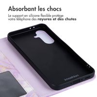 imoshion Étui de téléphone portefeuille Design Samsung Galaxy A26 - Purple Marble