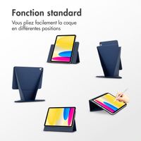 Accezz High Stand tablet case Apple iPad 11 (2025) 11 pouces A16 / iPad 10 (2022) 10.9 pouces - Bleu foncé