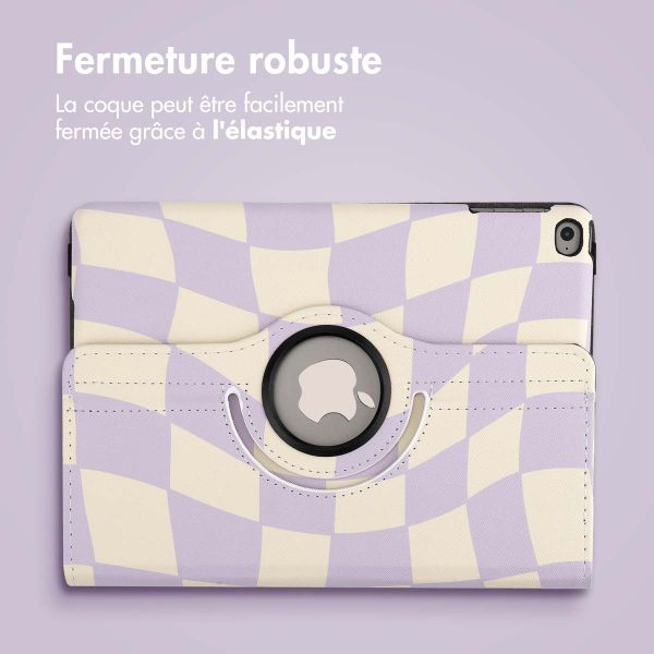 imoshion Coque tablette Design rotatif à 360° Apple iPad 6 (2018) 9.7 pouces / iPad 5 (2017) 9.7 pouces - Dancing Cubes