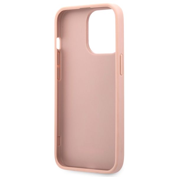 Guess Coque 4G Metal Logo Saffiano Apple iPhone 13 Pro - Rose