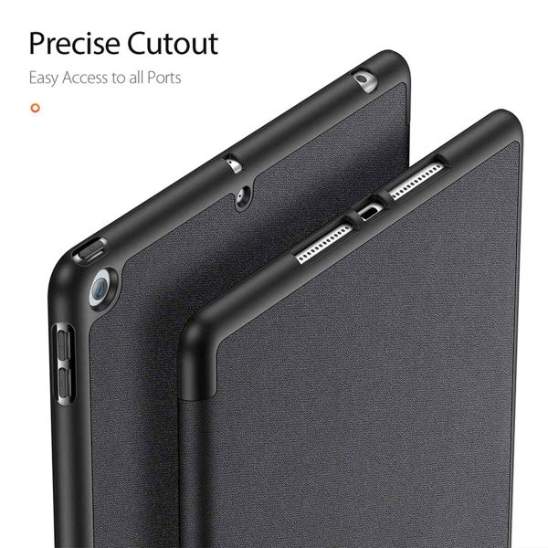 Dux Ducis Coque tablette Domo Apple iPad 9 (2021) 10.2 pouces / iPad 8 (2020) 10.2 pouces / iPad 7 (2019) 10.2 pouces - Noir