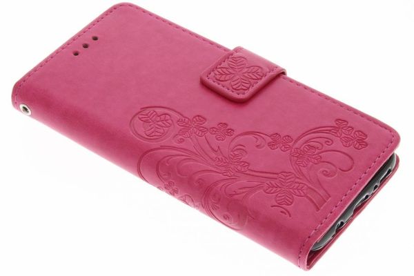 Etui de téléphone Fleurs de Trèfle Samsung Galaxy S8 - Rose