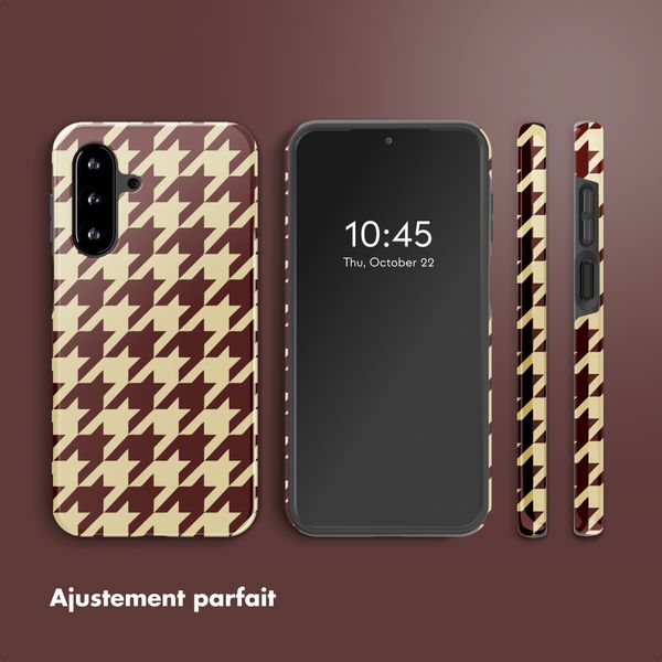 Selencia Coque arrière Vivid Samsung Galaxy A17 - Pied-de-Poule