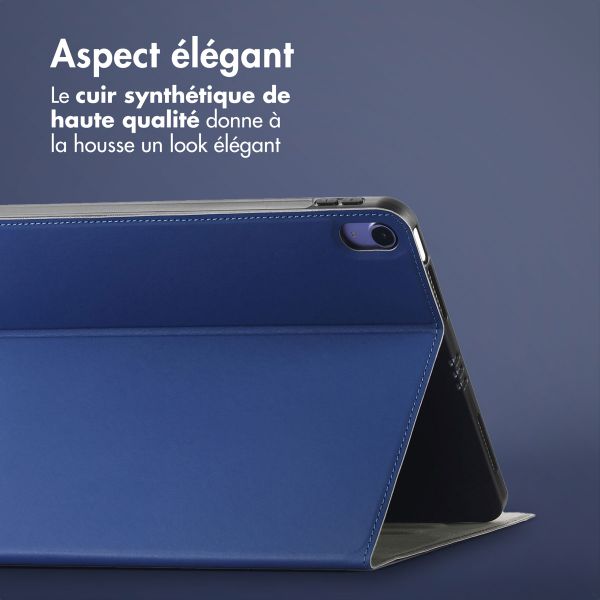 Accezz Coque tablette Classic Apple iPad Air 11 pouces (2025) M3 / (2024) M2 / Air 5 (2022) / Air 4 (2020) - Bleu foncé
