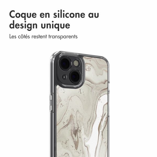 imoshion Coque Design Apple iPhone 14 - Sandy Marble