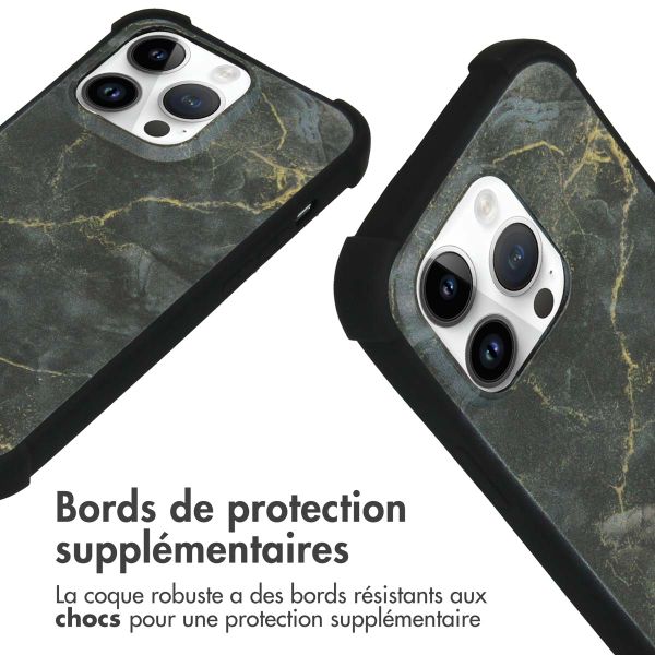 imoshion Coque Design avec cordon pour iPhone 14 Pro - Black Marble