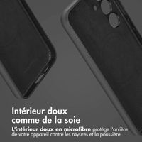 Accezz Coque arrière en cuir avec MagSafe Samsung Galaxy S24 Plus - Onyx Black