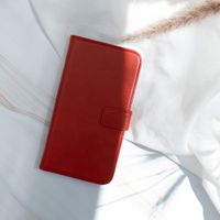 Selencia Étui portefeuille en cuir véritable Apple iPhone SE (2016) / 5 / 5s - Rouge