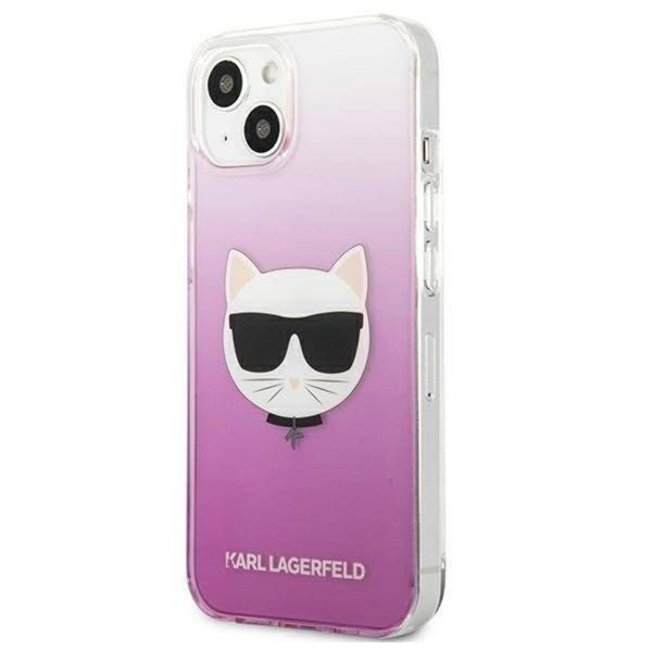 Karl Lagerfeld Coque arrière rigide Choupette iPhone 13 - Rose