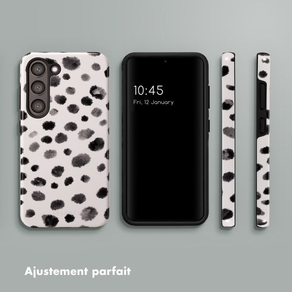 Selencia Coque arrière Vivid Tough Samsung Galaxy S23  - Trendy Leopard