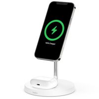 Belkin Chargeur sans fil 2 en 1 MagSafe iPhone + AirPods - Blanc