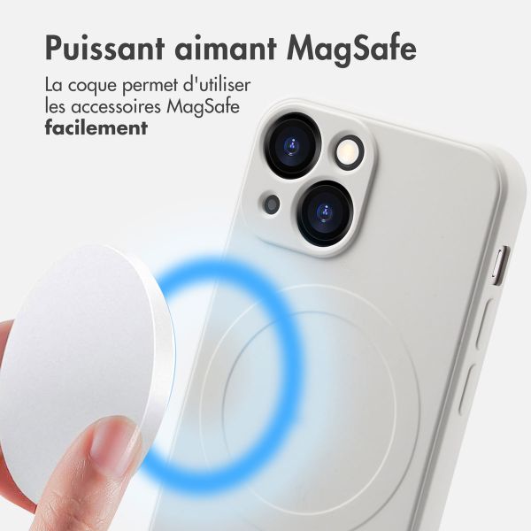 imoshion Coque Couleur avec MagSafe Apple iPhone 13 Mini - Beige