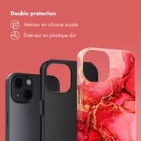 Selencia Coque arrière Vivid Apple iPhone 13 - Rosy Marble