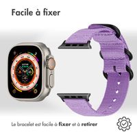 imoshion Bracelet en nylon Apple Watch Series 1-10 / SE / Ultra (2) - 42/44/45/46/49 mm - Violet