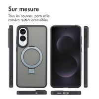 Accezz Coque Ring Stand avec MagSafe Samsung Galaxy S25 Edge - Noir