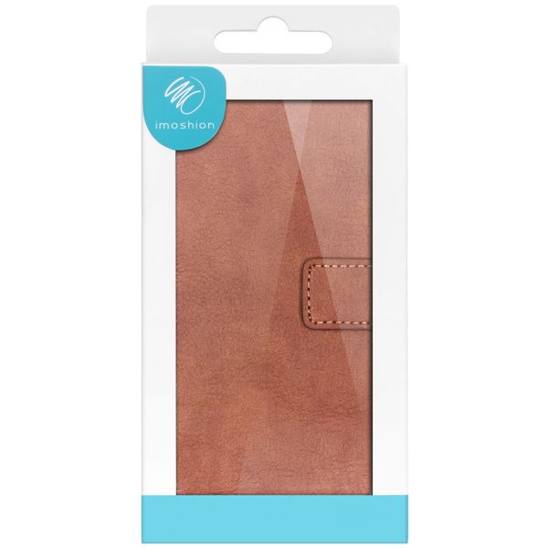 imoshion Étui de télephone portefeuille de luxe Apple iPhone 12 (Pro) - Marron