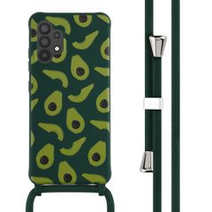 imoshion Coque design en silicone avec cordon Samsung Galaxy A32 (4G) - Avocado Green