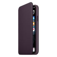 Apple Étui de télephone portefeuille Leather Folio Apple iPhone 11 Pro Max - Aubergine