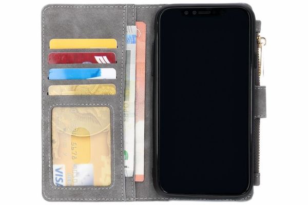 Porte-monnaie de luxe iPhone Xr - Gris
