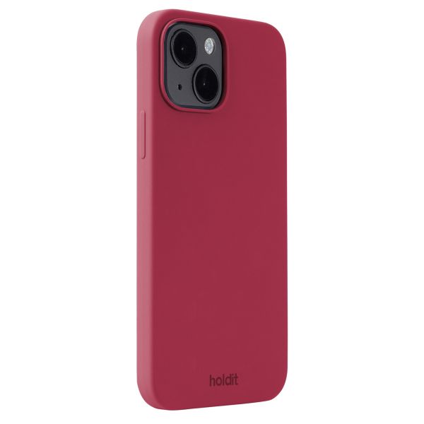 Holdit Coque Silicone iPhone 14 / 13 - Red Velvet