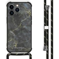 imoshion Coque Design avec cordon iPhone 13 Pro - Black Marble