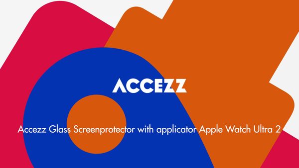 Accezz Protecteur d'écran en verre trempé avec applicateur Apple Watch Ultra (2) - 49 mm