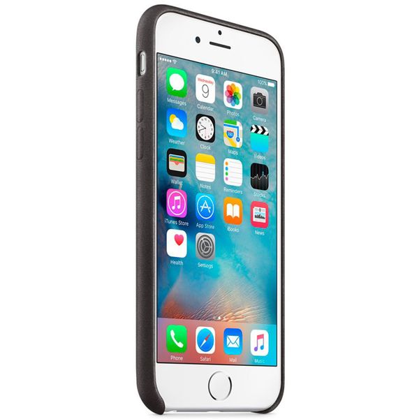 Apple Coque Leather Apple iPhone 6 / 6s - Noir