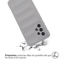 imoshion Coque arrière EasyGrip Samsung Galaxy A33 - Gris