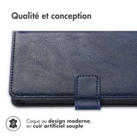 imoshion Étui de téléphone portefeuille Luxe Nokia G50 - Bleu foncé