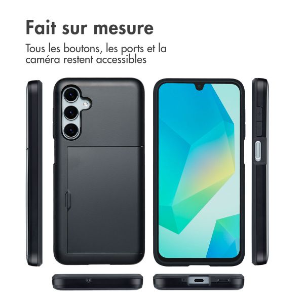 imoshion Coque arrière avec porte-cartes Samsung Galaxy A16 - Noir