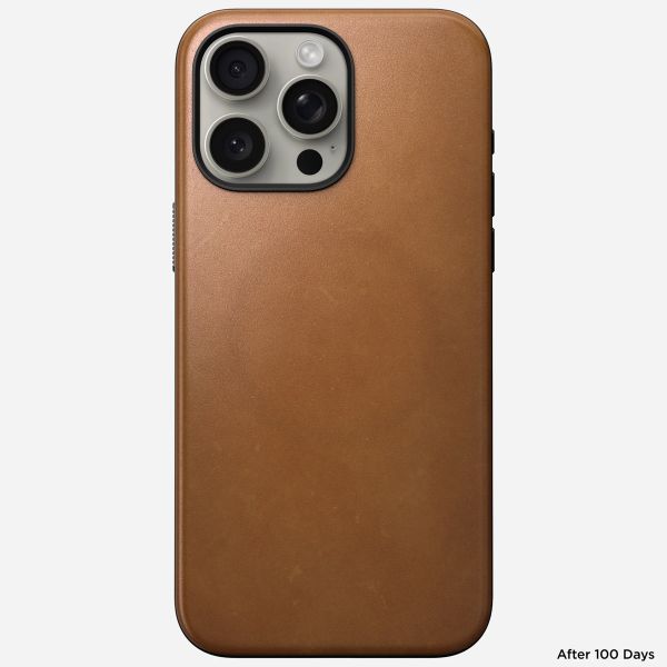Nomad Coque Modern Leather avec MagSafe Apple iPhone 15 Pro Max - English Tan
