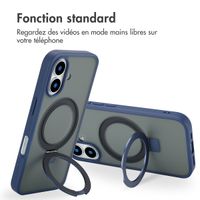 Accezz Coque Ring Stand avec MagSafe iPhone 16 - Blue