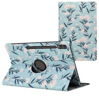 imoshion Coque Design rotatif à 360° Samsung Galaxy Tab S10 Ultra / Tab S9 Ultra - Flowers