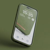 Njorð Collections Coque daim Comfort+ iPhone 14 Pro Max - Olive