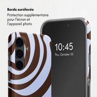 Selencia Coque arrière Vivid avec MagSafe Samsung Galaxy S24 - Dream Swirl Chocolate