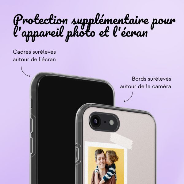 Coque personnalisée avec pellicule N°1 iPhone SE (2022 / 2020) / 8 / 7- Transparent