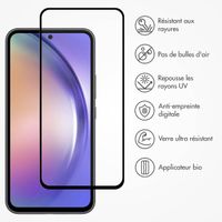 Accezz Protecteur d'écran intégral triple résistance avec applicateur Samsung Galaxy A54 / S23 FE - Transparent 