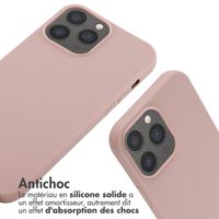 imoshion ﻿Coque en silicone avec cordon Apple iPhone 13 Pro Max - Sand Pink