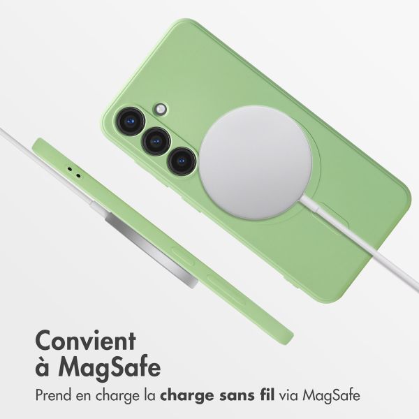 imoshion Coque Couleur avec MagSafe Samsung Galaxy S24 - Vert