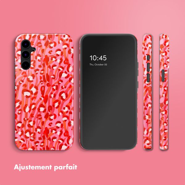 Selencia Coque arrière Vivid Tough Samsung Galaxy A34 - Wild Spots Lipstick