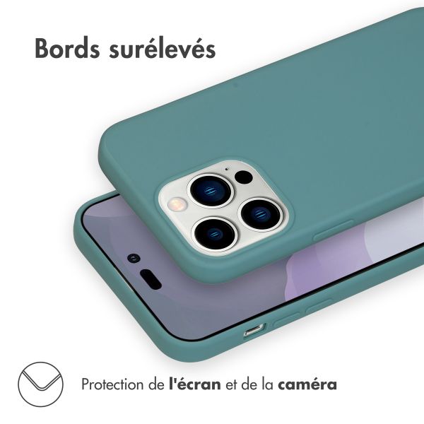 imoshion Coque Couleur iPhone 14 Pro Max - Vert foncé