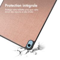 imoshion Coque tablette Trifold Apple iPad 11 (2025) 11 pouces A16 / iPad 10 (2022) 10.9 pouces - Rose Doré