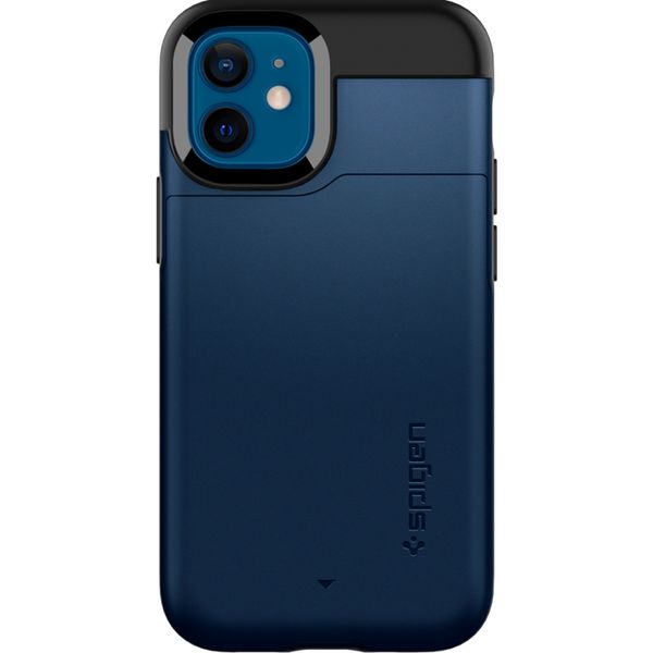 Spigen Coque Slim Armor CS iPhone 12 Mini - Bleu foncé