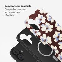 Selencia Coque arrière Vivid avec MagSafe Apple iPhone 17 - Choco Flower Pop