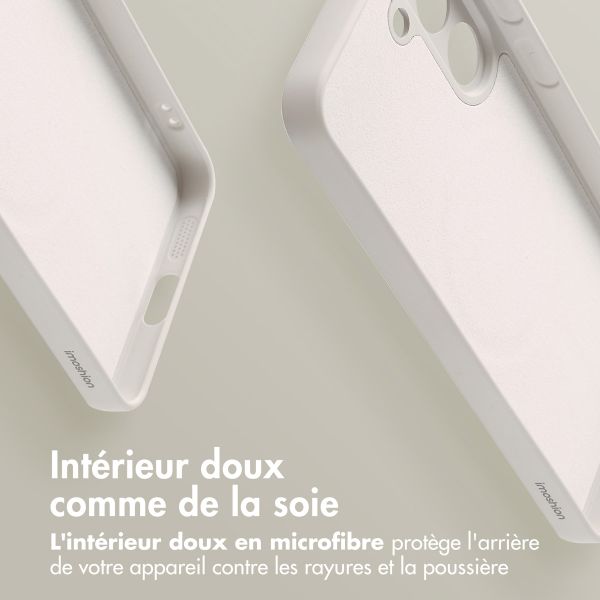 imoshion Coque Couleur avec MagSafe Samsung Galaxy S25 - Beige