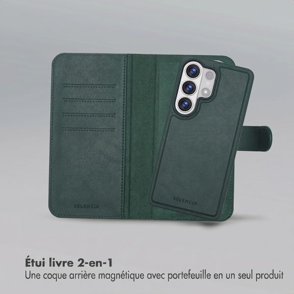 Selencia Étui portefeuille amovible Olyn avec MagSafe Samsung Galaxy S26 Ultra - Vert