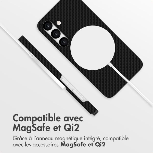 Accezz Coque Kevlar MagSafe Samsung Galaxy S24 Plus - Noir